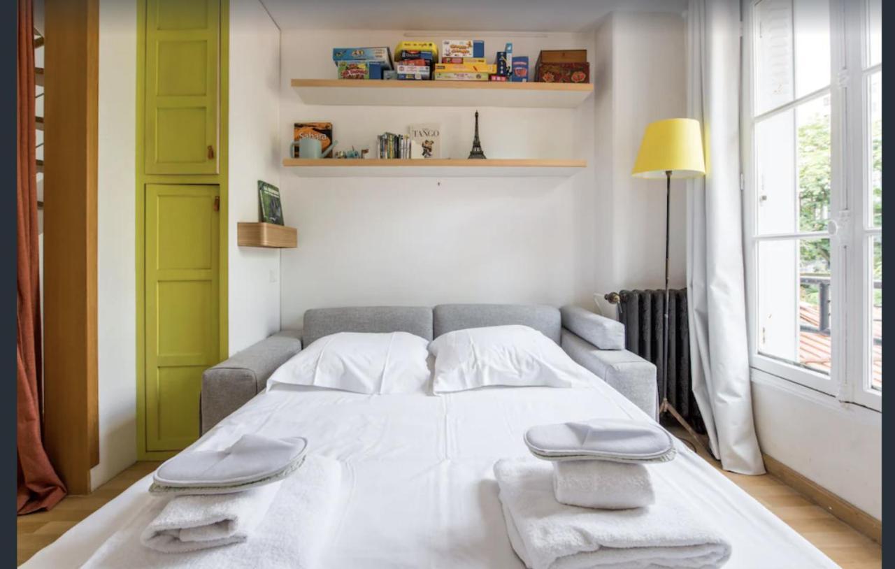 Paris Petit Appartement Lumineux Et Atypique Buitenkant foto