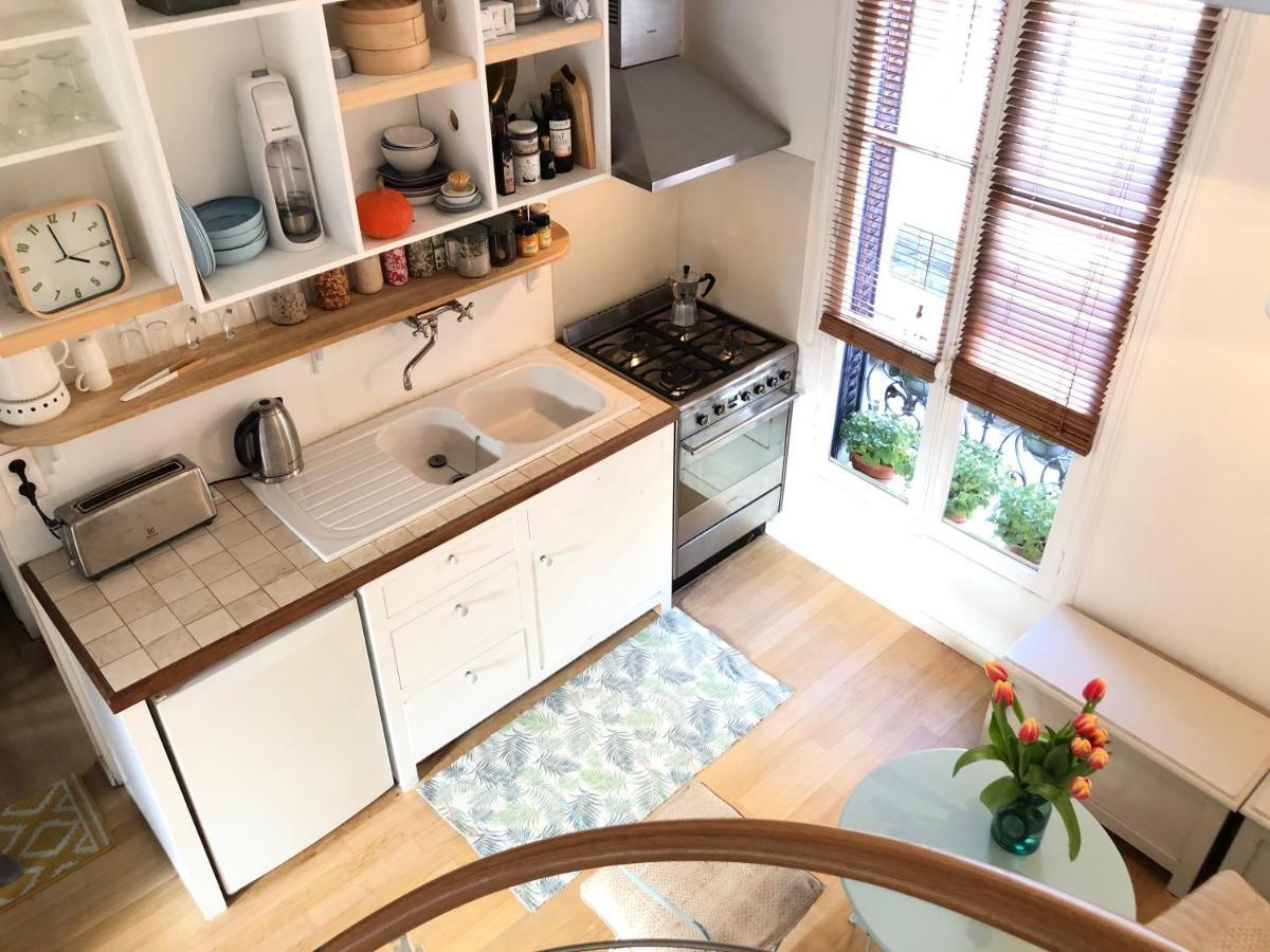 Paris Petit Appartement Lumineux Et Atypique Buitenkant foto